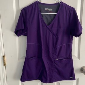 Grey’s Anatomy purple scrub top size small